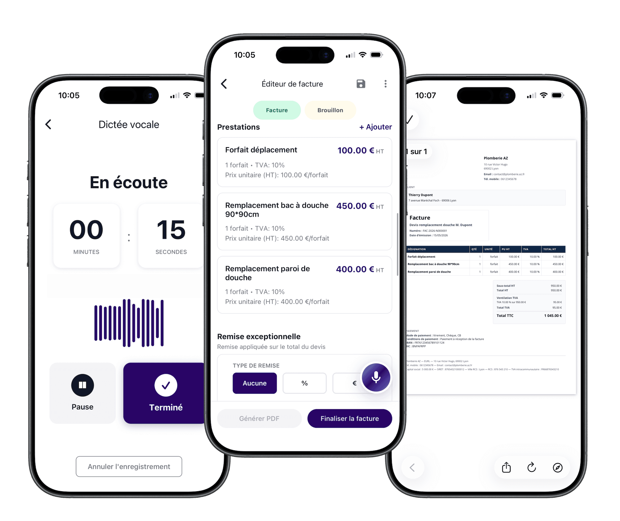 Création de factures et devis avec Ovocio